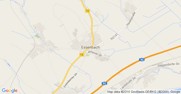 Karte Essenbach