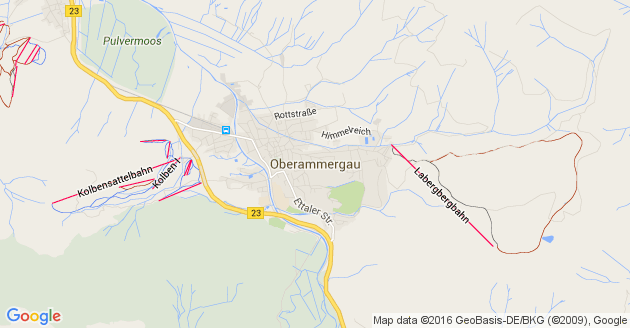 Karte Oberammergau