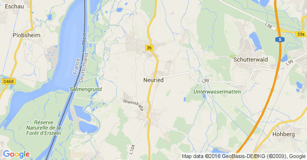 Karte Neuried im Ortenaukreis