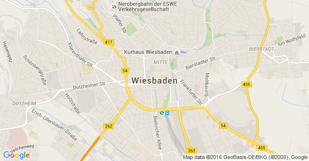 Karte Wiesbaden              