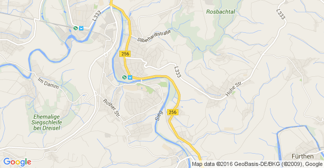 Karte Morsbach an der Sieg