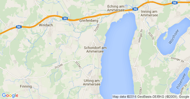 Karte Schondorf am Ammersee