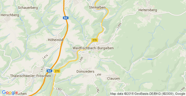 Karte Waldfischbach Burgalben