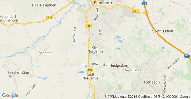 Karte Klein Nordende