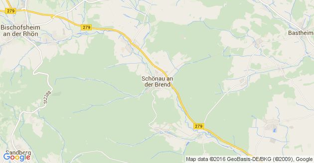 Karte Schönau an der Brend