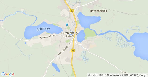 Karte Fürstenberg an der Havel