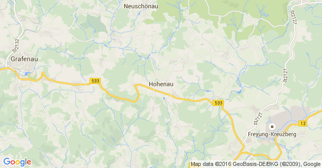 Karte Hohenau in Niederbayern