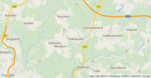 Karte Thalhausen Kreis Neuwied