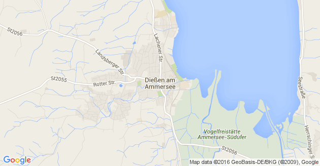 Karte Dießen am Ammersee