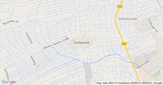 Karte Ovelgönne Kreis Wesermarsch