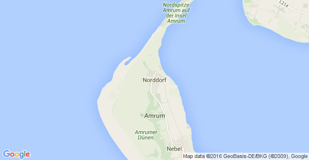 Karte Norddorf auf Amrum
