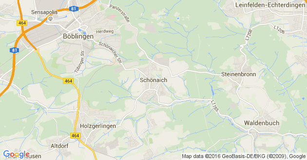 Karte Schönaich in Württemberg