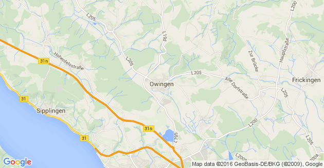Karte Owingen am Bodensee