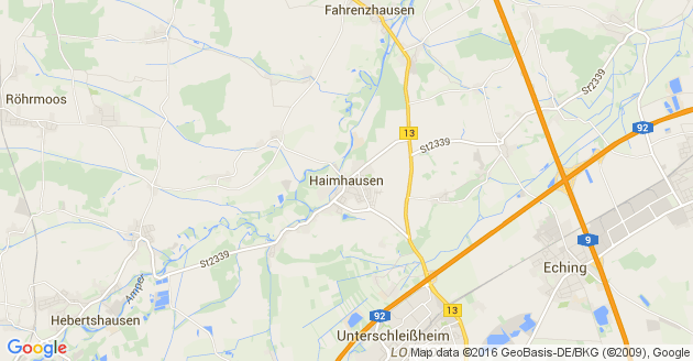 Karte Haimhausen in Oberbayern