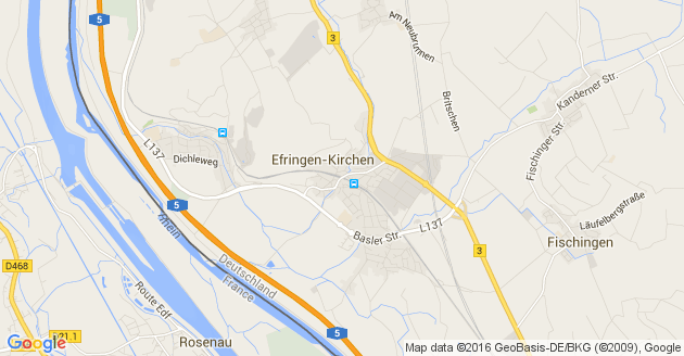 Karte Efringen Kirchen