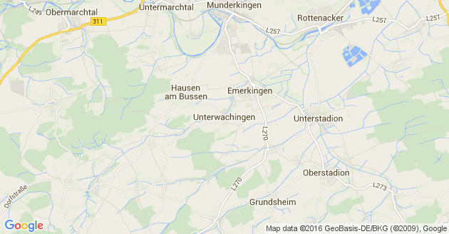 Karte Unterwachingen