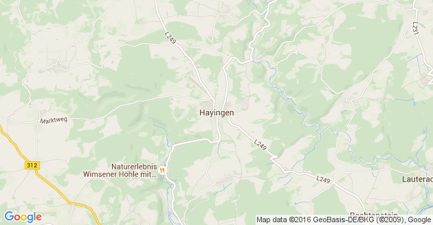 Karte Hayingen