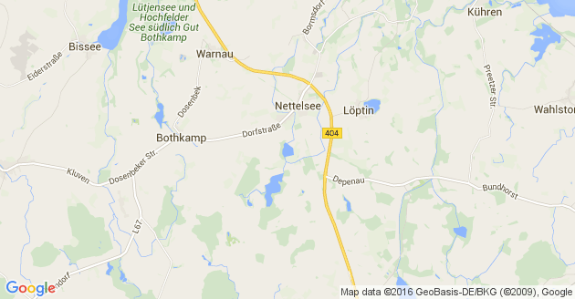 Karte Warnau bei Nettelsee