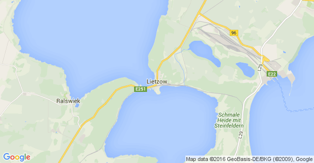 Karte Lietzow auf Rügen