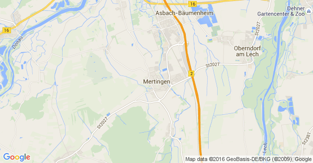 Karte Mertingen