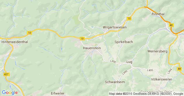 Karte Hauenstein in der Pfalz