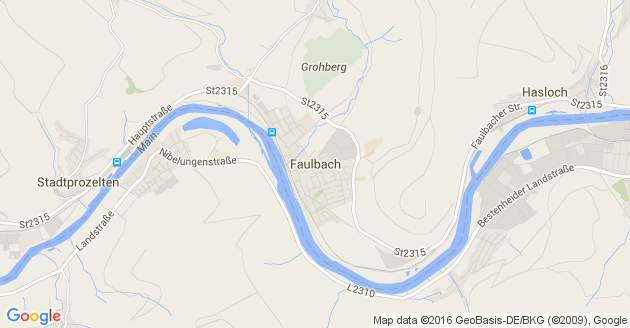 Karte Faulbach in Unterfranken