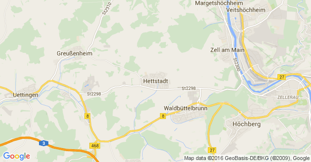 Karte Hettstadt
