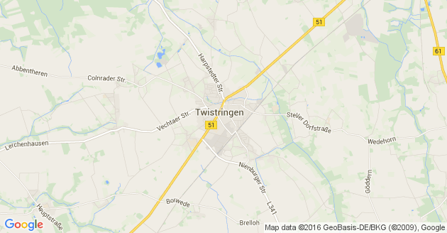 Karte Twistringen