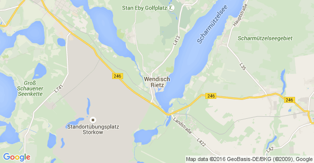 Karte Wendisch Rietz