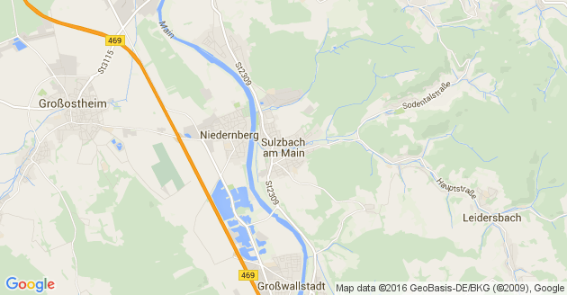 Karte Sulzbach am Main