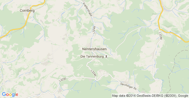 Karte Nentershausen in Hessen