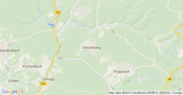 Karte Stelzenberg in der Pfalz