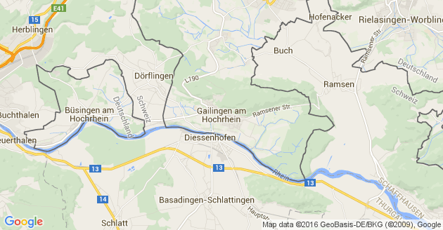 Karte Gailingen