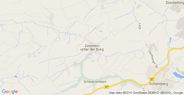 Karte Zimmern unter der Burg