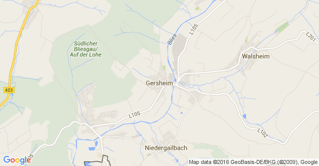 Karte Gersheim