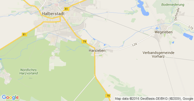 Karte Harsleben