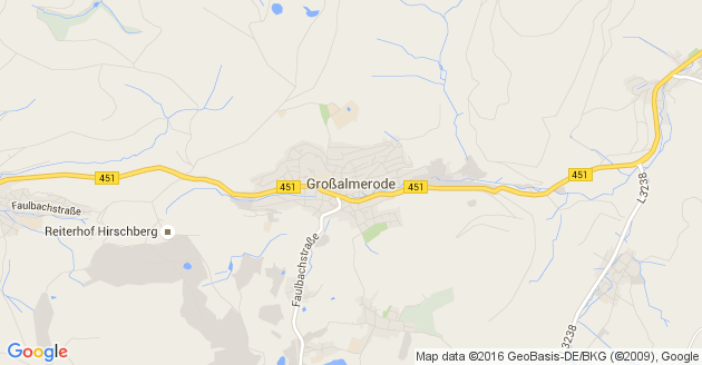 Karte Großalmerode