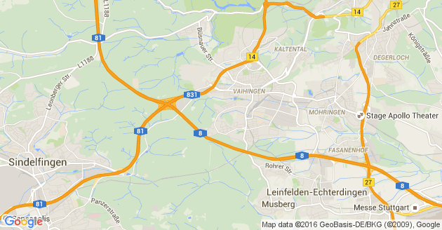 Karte Waldburg in Württemberg