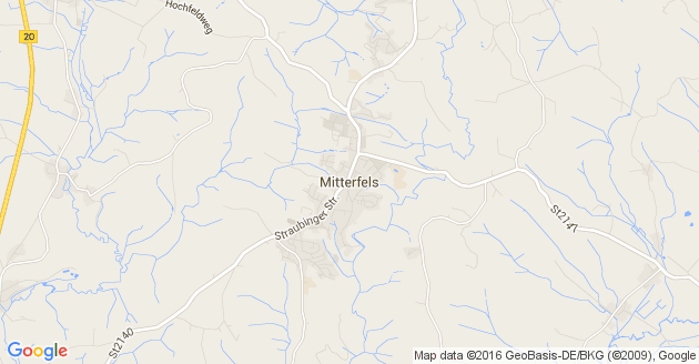 Karte Haselbach bei Mitterfels