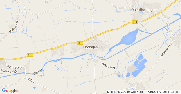 Karte Öpfingen