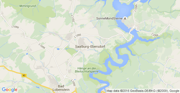 Karte Saalburg Ebersdorf