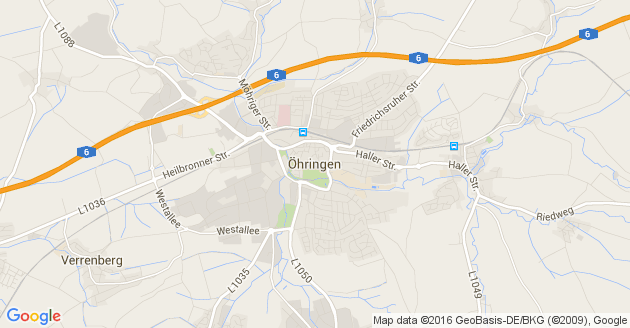 Karte Öhringen               