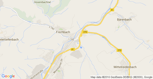 Karte Fischbach bei Idar Oberstein