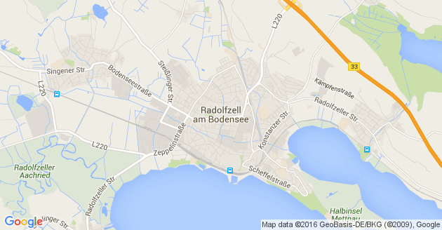 Karte Radolfzell am Bodensee
