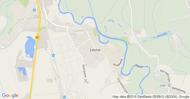 Karte Leuna