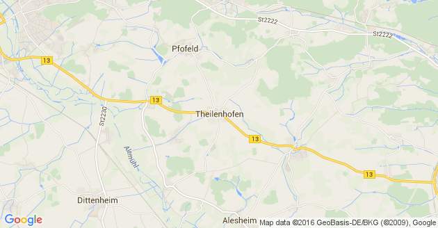 Karte Theilenhofen