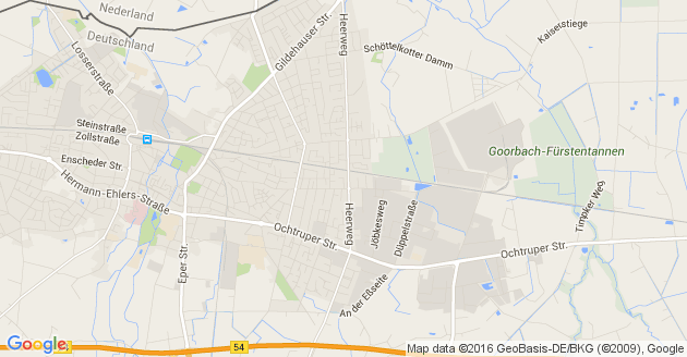 Karte Gronau in Westfalen