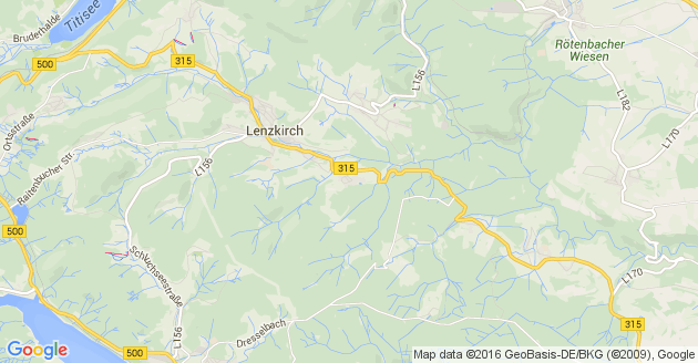 Karte Schönenberg im Schwarzwald