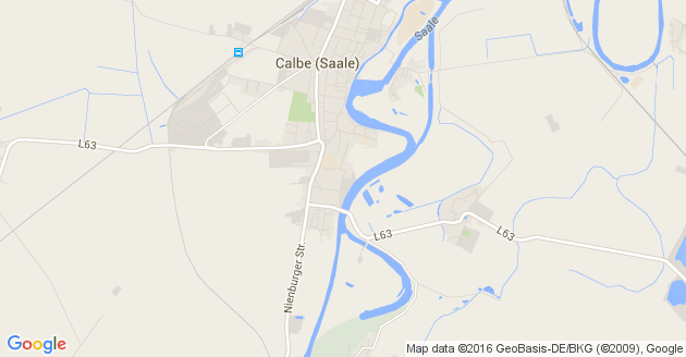 Karte Calbe an der Saale     
