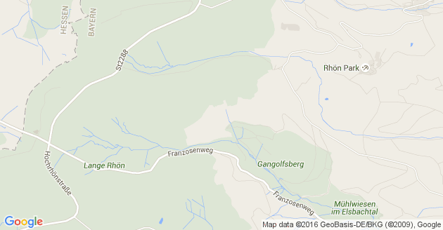 Karte Ehrenberg in der Rhön